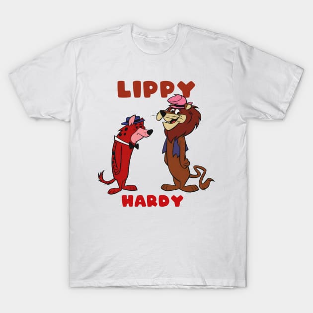 Lippy the lion and Hardy Har Har T-Shirt by lazymost